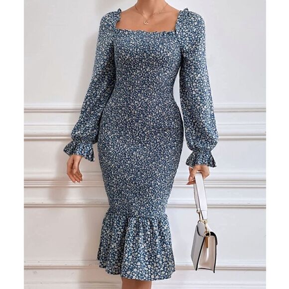 Dresses & Skirts - Floral Mermaid Dress   